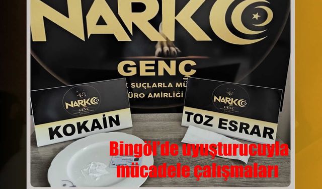 Bingöl Polisi uyuşturucuya geçit vermiyor