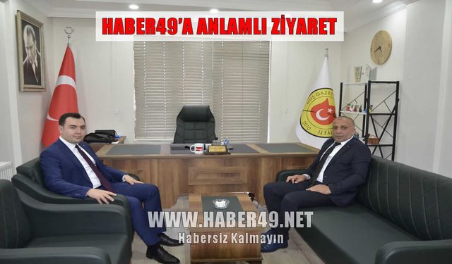 Hasköy Kaymakamı Güney’den Haber49’a anlamlı ziyaret