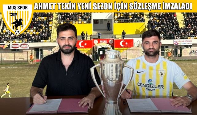 Muşspor: Ahmet Tekin ile yeni sezonda da yola devam ediyoruz