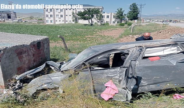 Elazığ’da feci kaza: Otomobil şarampole uçtu, çok sayıda yaralı