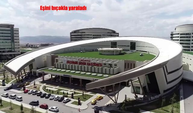 Erzurum’da eşini bıçakla yaraladı