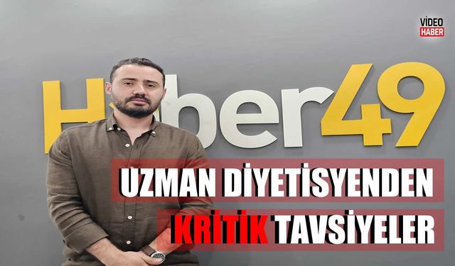 Muş'ta Kurban Bayramı’nda beslenme uyarısı: Uzman diyetisyenden önemli tavsiyeler