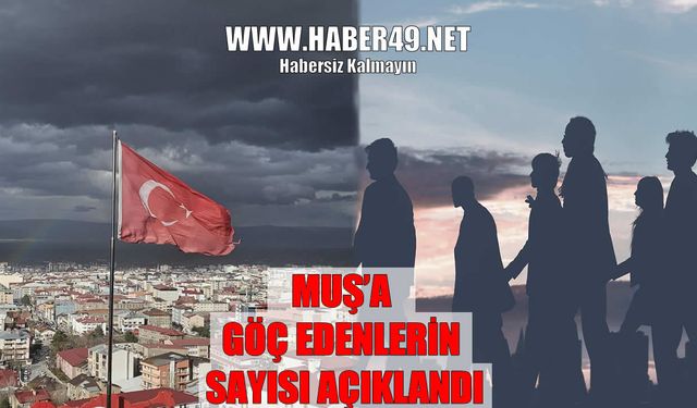 TÜİK 2024 göç verilerini açıkladı: Muş’a yurt dışından kaç kişi göç etti?