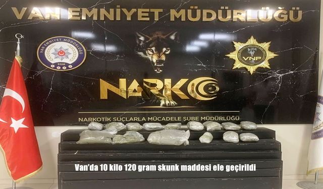 Van’da Uyuşturucuya Ağır Darbe: Araçta 10 Kilo Skunk Ele Geçirildi