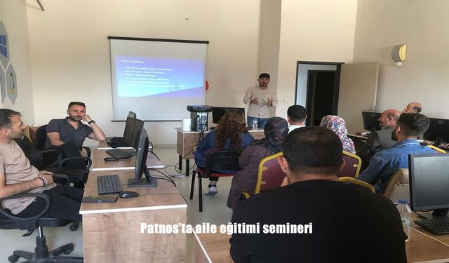 Patnos’ta Aile Yılı Kapsamında Personele Yönelik Aile Eğitimi Semineri Düzenlendi
