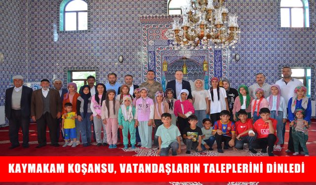 Bulanık Kaymakamı Koşansu’dan Meşeiçi Köyü ve Kolibaba Yaylası’na ziyaret