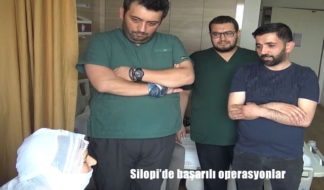 Silopi'de bağırsak kanseri ameliyatı olan iki hasta sağlığına kavuştu