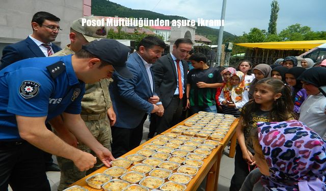 Posof’ta Muharrem Ayı Bereketi: İlçe Müftülüğünden Vatandaşa Aşure İkramı