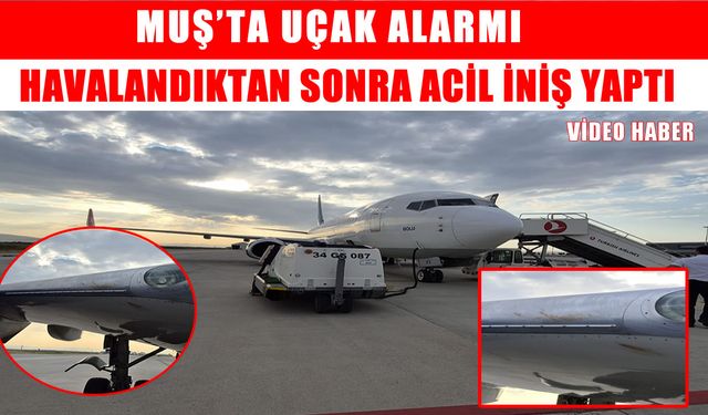 Muş Sultan Alparslan Havalimanı’nda hareketli dakikalar