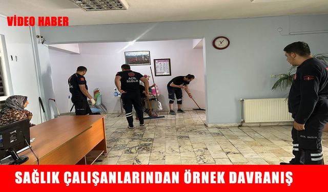 Muş’ta sağlık çalışanlarından örnek temizlik çalışması