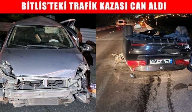 Ahlat'ta feci kaza: Ölü ve yaralılar var