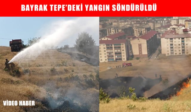 Muş Bayrak Tepe’de çıkan yangın kontrol altına alındı
