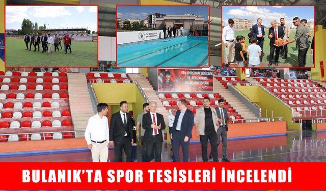 Kaymakam Koşansu, Bulanık’taki spor tesislerini inceledi