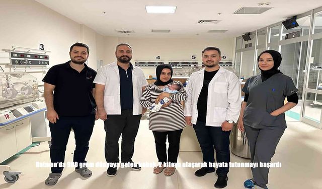 Batman’da 900 Gram Doğan Sevda Bebek, 2 Kiloya Ulaşarak Hayata Tutundu!