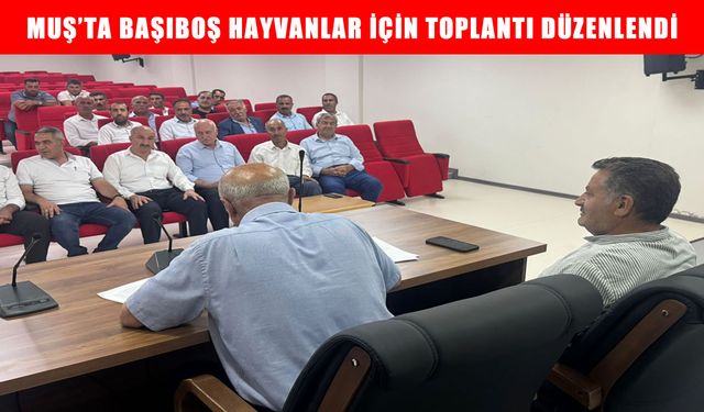 Muş İl Özel İdaresi yetkililerinden başıboş hayvan sorununu çözmek için önemli adım