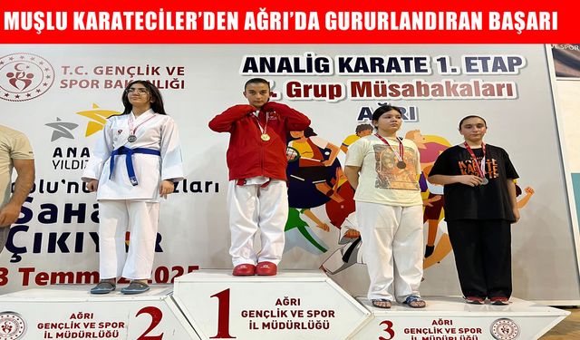 Muş’tan ANALİG karate müsabakalarına yoğun katılım