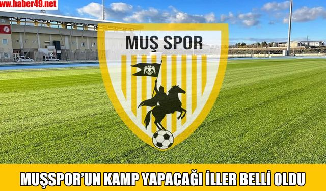 Muşspor’un kamp yapacağı iller belli oldu