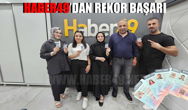 HABER49 çalışanları basın kartlarını aldı