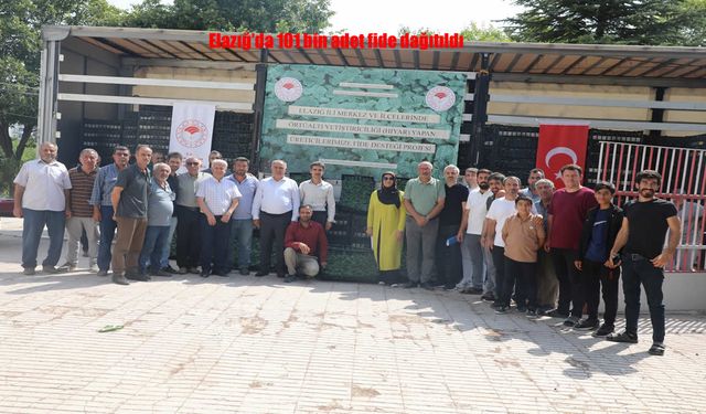 Elazığ’da Tarımda Büyük Destek: 101 Bin Adet Hıyar Fidesi Üreticilere Dağıtıldı