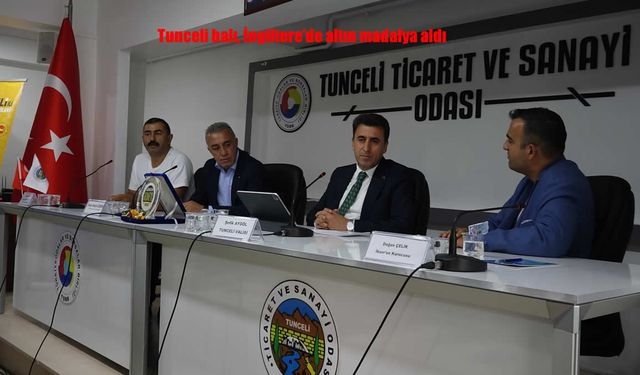 Tunceli balı, İngiltere'de altın madalya aldı
