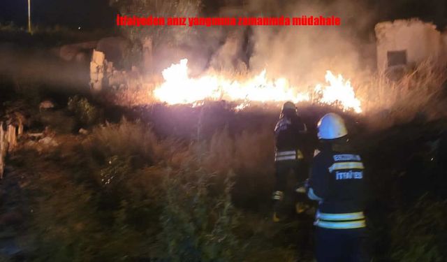 Erzurum’da Anız Yangını Paniği: İtfaiye Ekipleri Zamanında Yetişti