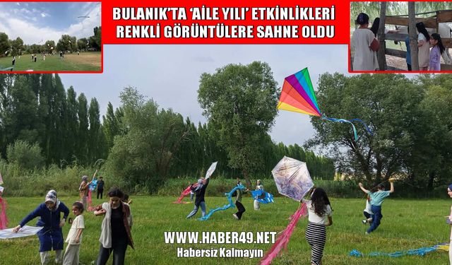 Bulanık’ta çocuklar uçurtmalarıyla gökyüzünü renklendirdi