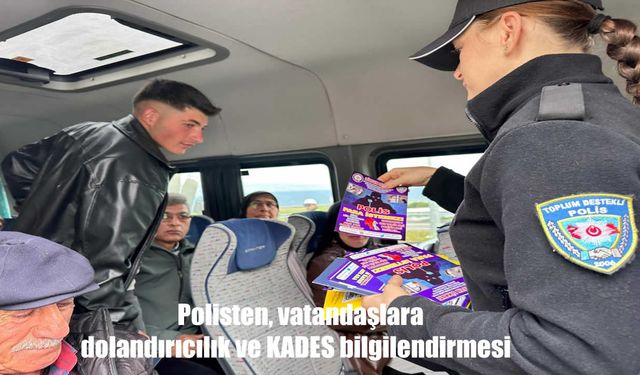 Ardahan’da Polis Vatandaşlara KADES uygulaması anlattı