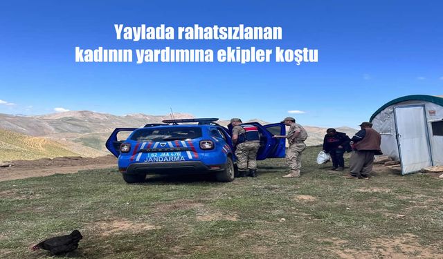 Tunceli'de yaylada rahatsızlanan kadının yardımına ekipler koştu