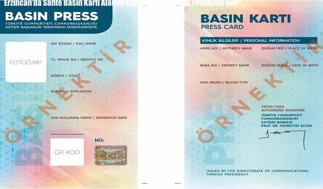 Erzincan’da Sahte Basın Kartı Alarmı: Gazetecilik Mesleği Tehlikede mi?