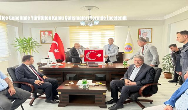 İlçe Genelinde Yürütülen Kamu Çalışmaları Yerinde İncelendi