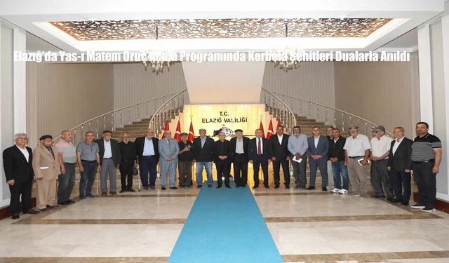 Elazığ’da Yas-ı Matem Oruç Açma Programında Kerbela Şehitleri Dualarla Anıldı