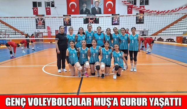 Muş’un voleybol yıldızları Kars’tan birincilikle döndü