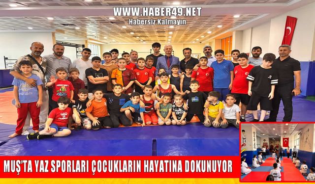 Geleceğin şampiyon sporcuları Muş'ta yetişiyor