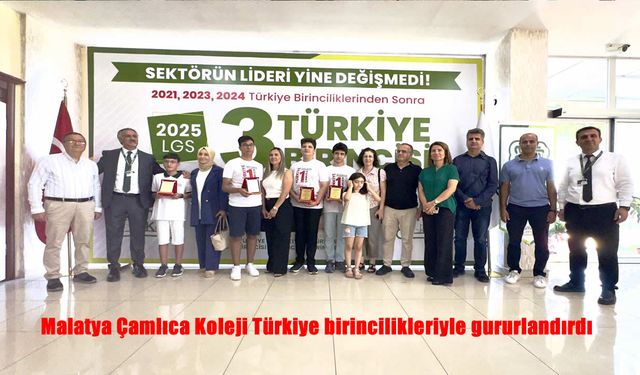 Çamlıca Koleji Malatya Kampüsü'nden LGS ve bursluluk sınavlarında büyük başarı