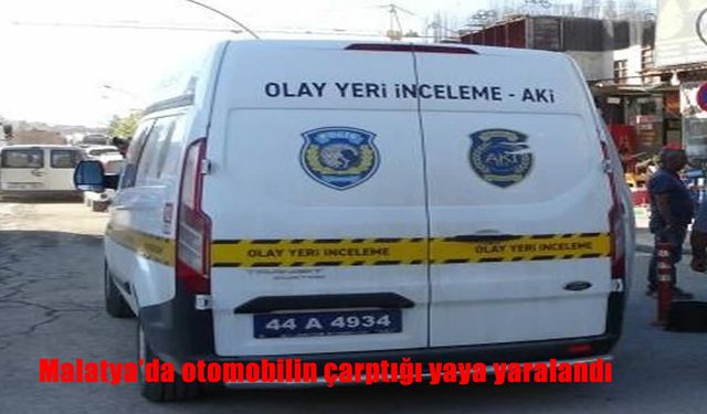 Malatya’da Otomobilin Çarptığı Yaya Hastaneye Kaldırıldı