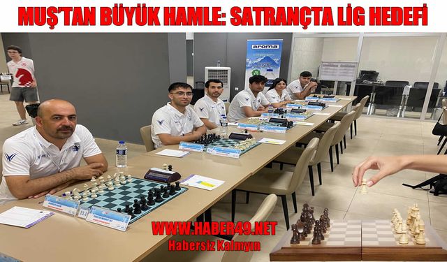 Muş satranç ekibi Denizli’de şampiyonluk peşinde