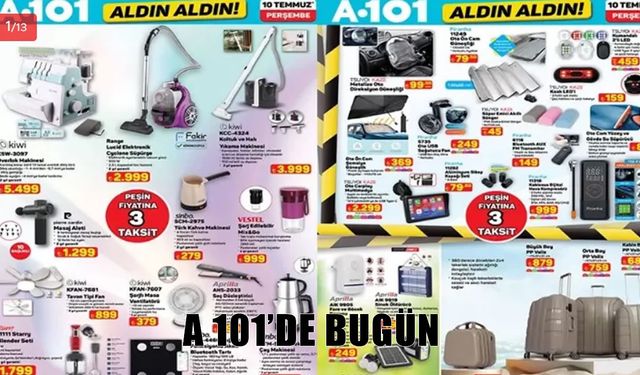 A101 10 Temmuz 2025 aktüel kataloğu yayında: Klima, karavan, elektronik ürünler ve daha fazlası raflarda!