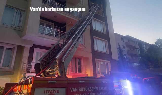 Van’da 7 katlı binada çıkan yangın itfaiye tarafından söndürüldü