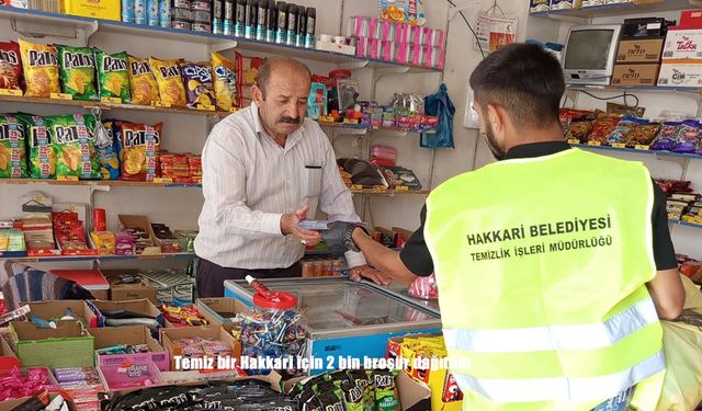 Hakkari’de Temizlik Seferberliği: 2 Bin Broşürle Çevre Bilinci Aşılanıyor