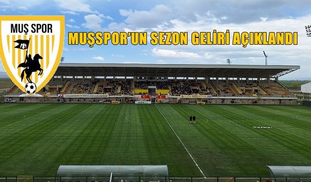 Muşspor’un 2024-2025 sezon geliri açıklandı