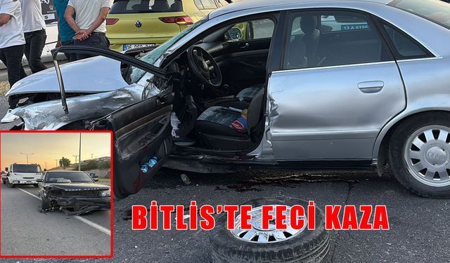 Ahlat’ta zincirleme kaza: 1 ölü, 1 yaralı