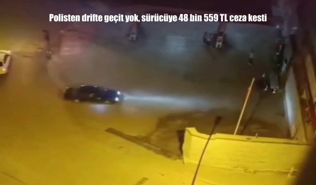 Erzurum’da Drift Terörü Cezasız Kalmadı: Sürücüye 48 Bin 559 TL Para Cezası