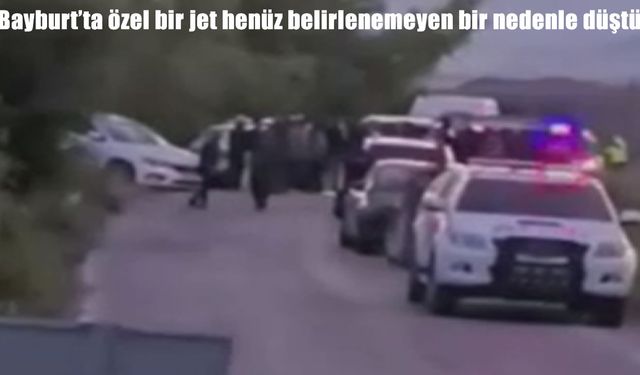 Bayburt’ta özel jet düştü