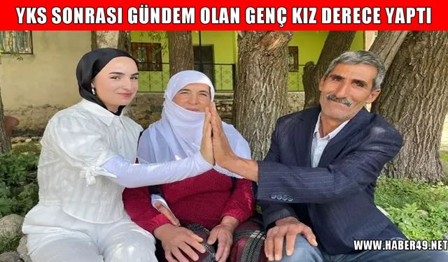 Babasının YKS çıkışı çiçeklerle karşıladığı Muşlu genç kızdan Türkiye derecesi