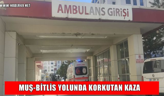 Muş-Bitlis kara yolunda kaza: 3 yaralı