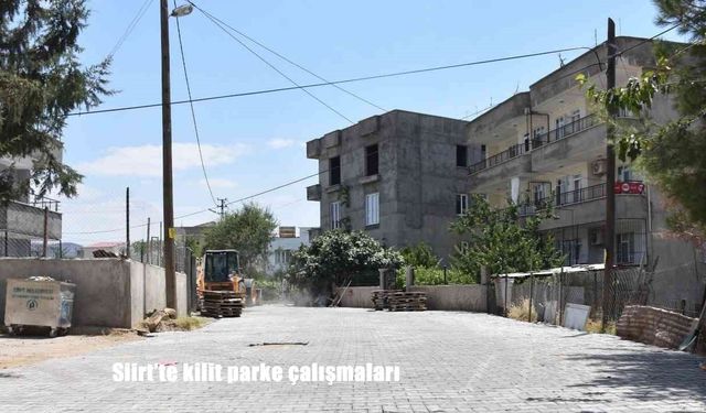 Siirt’te kilit parke çalışmaları
