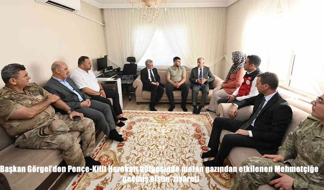 Kahramanmaraş Büyükşehir Belediye Başkanı Görgel’den Pençe-Kilit Harekatı bölgesinde metan gazından etkilenen mehmetçiğe