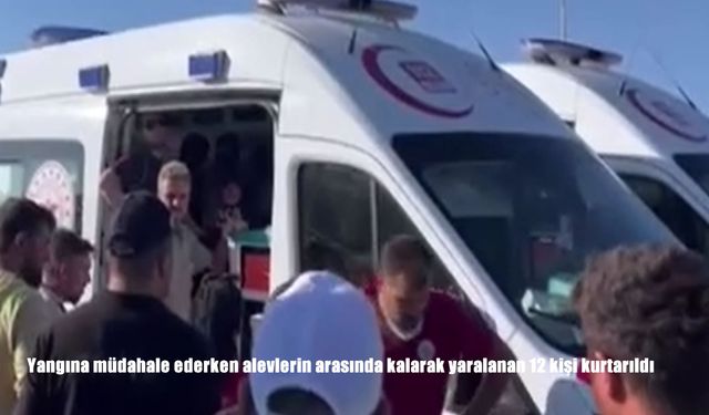 Eskişehir’de orman yangını: Alevlerin arasında kalan 12 kişi kurtarıldı