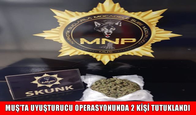 Muş’ta bir araçta uyuşturucu ele geçirildi: 2 kişi tutuklandı