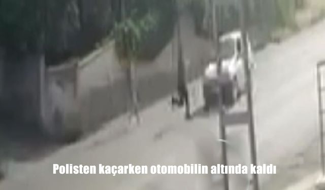 Ankara’da polisten kaçarken otomobilin altında kaldı